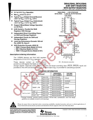 SN74LV594ANSRG4 datasheet  